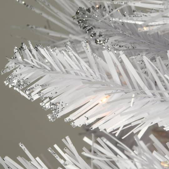 4.5ft. Pre-Lit Winchester White Pine Artificial Christmas Tree, Clear Lights